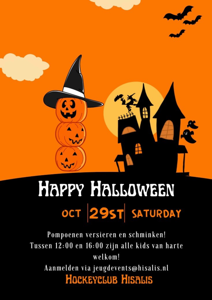 Halloween voor jeugdleden 29 oktober Nieuws afbeelding